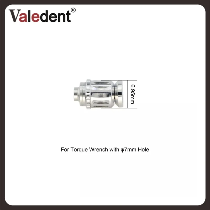 Dental Implant Manual Torque Wrench Adapter Handle For Latch Screwdrivers 7mm