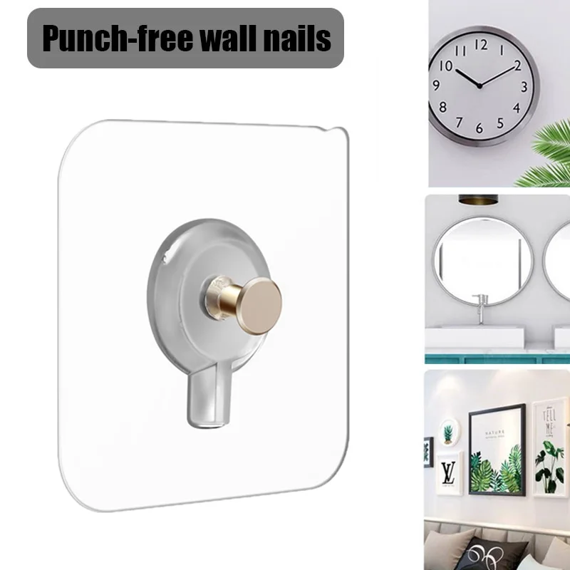 Thickened Wall Screw Sticker Mounted Wall Hook For Photo Frame Holder Rack Wall Picture Hanger Hanging Nail Painting Hanger Hook