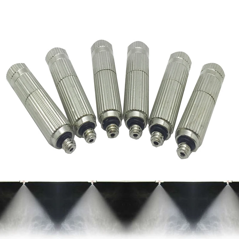 50 PCS High Pressure 0.1MM-0.5MM Brass Watering  Spray Fog Misting Nozzle  Garden Spray Nozzle For Misting Cooling System