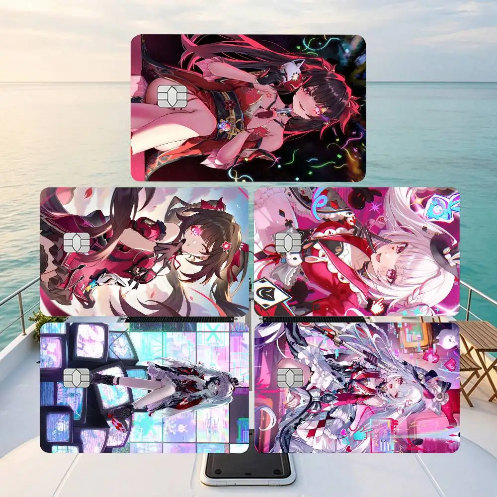Honkai Star Rail Yaoguang Sparkle  Credit Card HD Stickers Game Card Decal Small Chip Waterproof Sticker Gift
