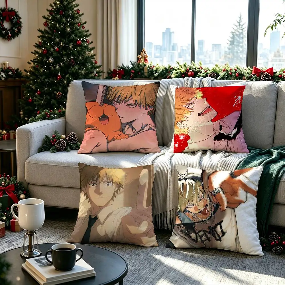 Chainsaw Man Denji  Pillow cover gift High definition digital printing,Surprise  vivid pattern Household.