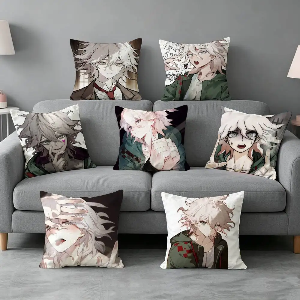Nagito Komaeda Game Danganronpa-a  Pillow cover gift High definition digital printing,Surprise  vivid pattern Household.