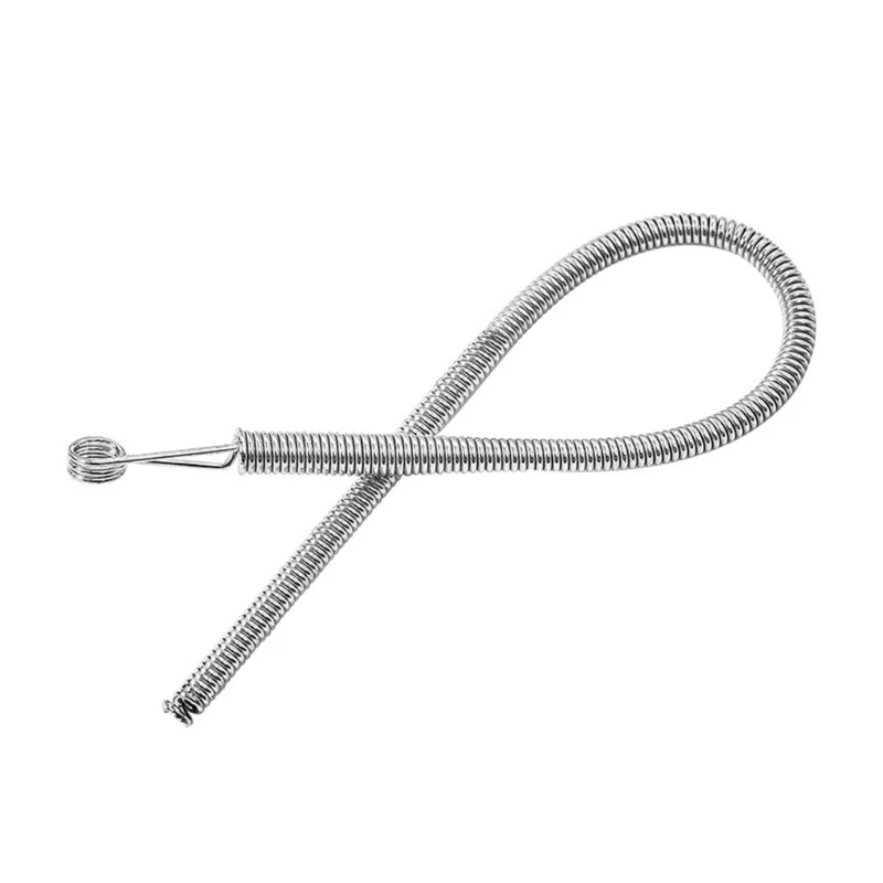 U2JC 5Pcs Steel Metal Drawstring Threader Flexible Spring Action Elastic Cord Threader Easy Quick Insert Rope Threading Tool