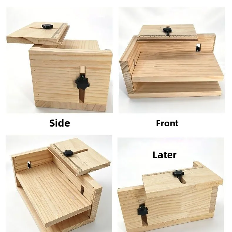 Adjustable Wooden Label Positioning Jig Multi-Direction Sticker Alignment Tool for DIY Craft