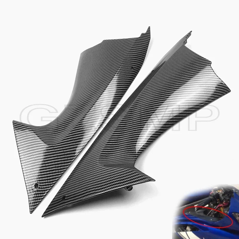 Motorcycle Carbon Fiber Pattern Side Panels Air Dust Cover Fairing Fit for Yamaha YZF R6 2008 - 2016 2009 2010 2011 2012