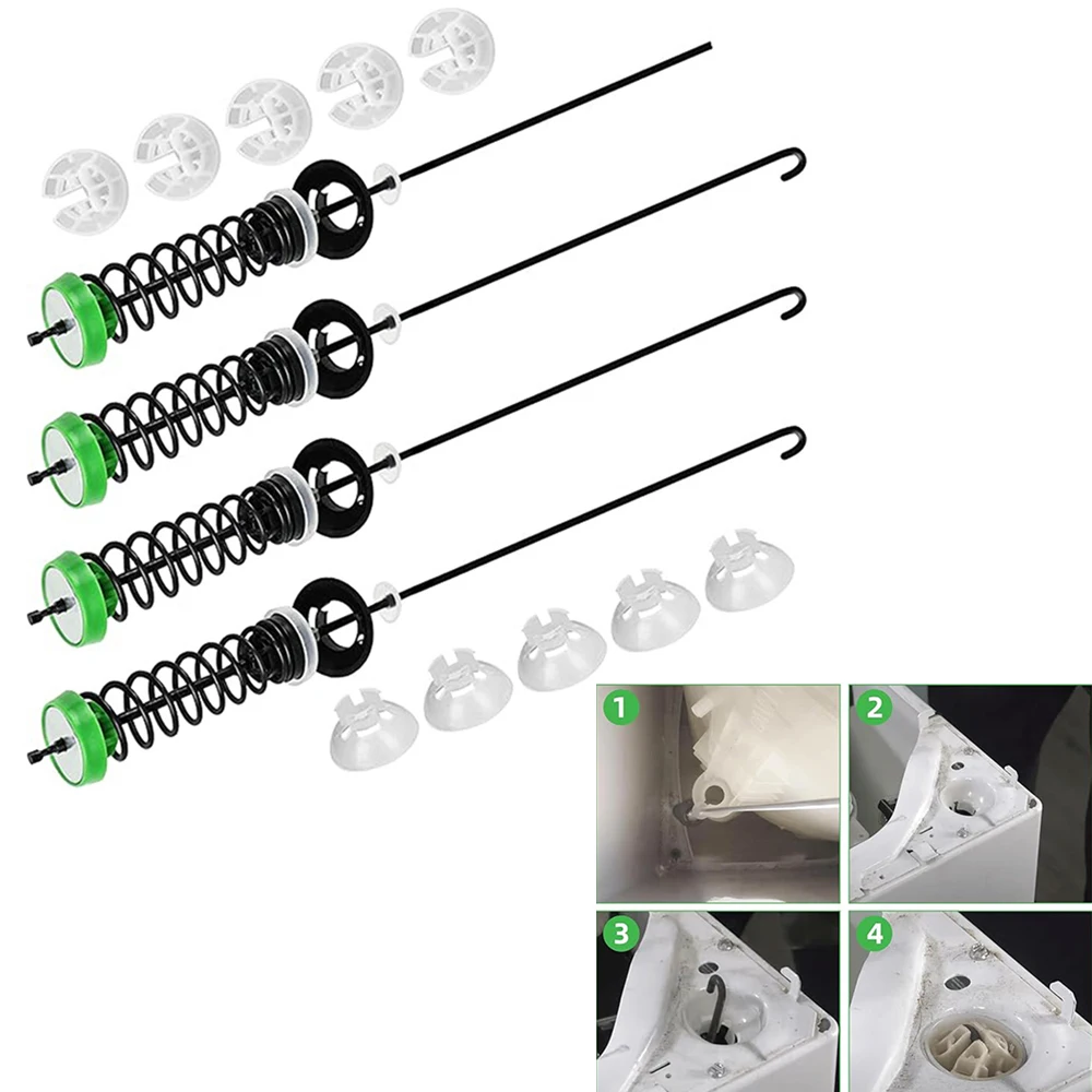New Automatic Washing Machine Shock Absorber Suspension Rod W11130362 (4pcs set) Suspender Shock Dampening Rods Washer Accessory