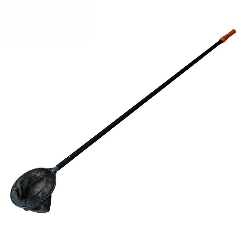 Carbon Fiber Telescopic Pool Leaf Skimmer Net Shallow Fine Mesh with Pole Swimming Pool Cleaning Tool
