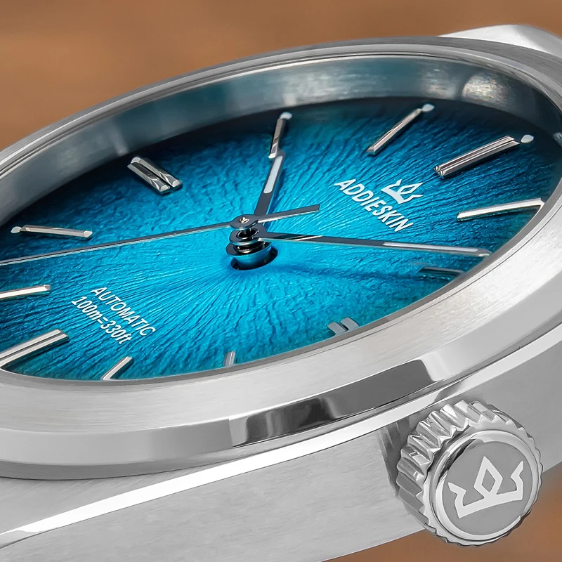 AddiesKin K001 Men's Luxury Automatic Watch Miyota 9015 Sapphire Crystal Blue AR Coating 39mm 100M Waterproof BGW9 Luminous