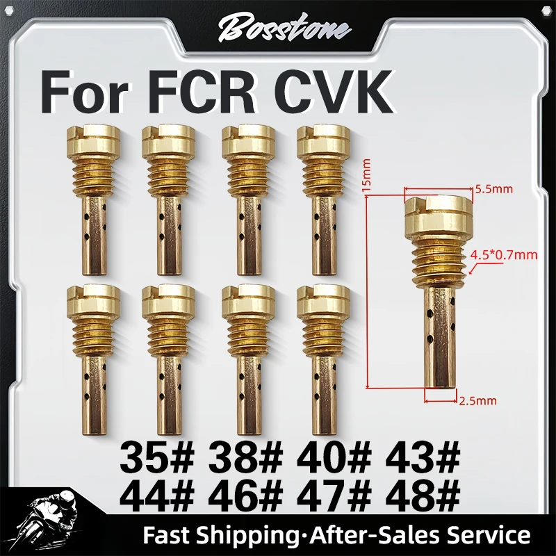 8pcs / 6pcs Motorcycle Carburetor Jet Slow Jet Kit For Sportster Softail Touring XL883 XL1200 CV40 Keihin CV CVK FCE Carb
