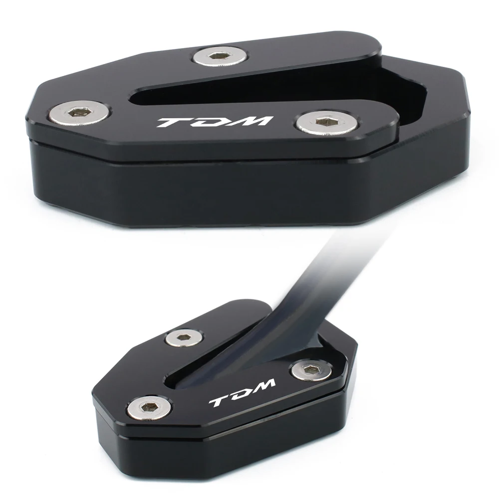 Motorcycle Extension Side Stand Pad Plate Kickstand Shoe Kickstand Side Stand Enlarger TDM900 TDM900A 2005-2010 Fit For Yamaha