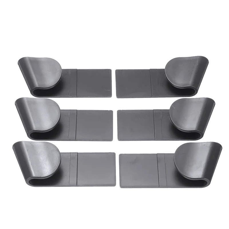 6PCS/Set Plastic Pot Lid Rack Wall-Mounted Organizer Hanging Holder for Pan Pot Cover Rack Kitchen Storage