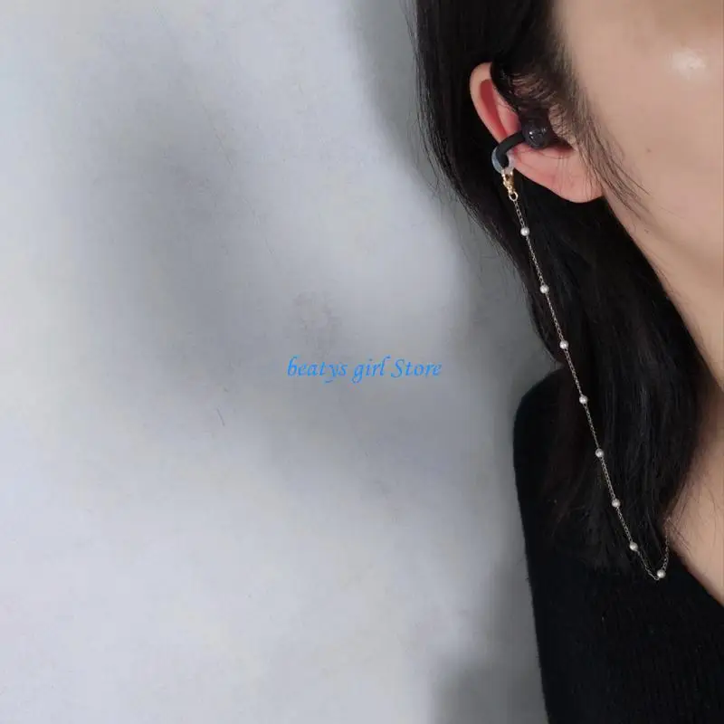 C7AB Premium AntiSlip Earbud Chain for Freeclip Headphone Lanyard Featuring Easy Setups And Ergonomic Comfortable Wear