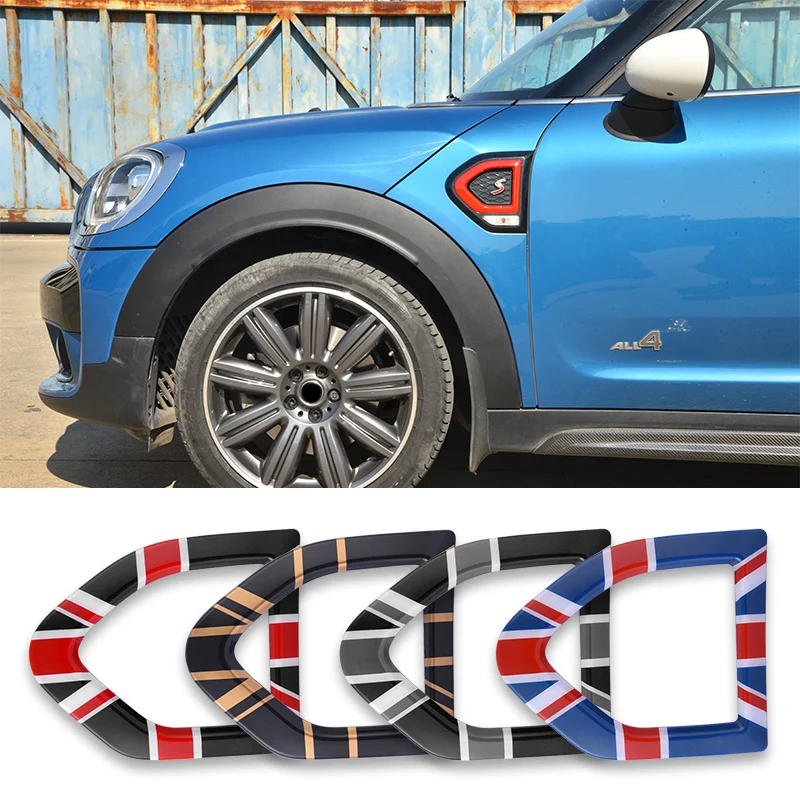 2pcs Car Side Body Fender Decoration Cover Air Vents Grille Trim For Mini Cooper F60 COUNTRYMAN Exterior Styling Accessories