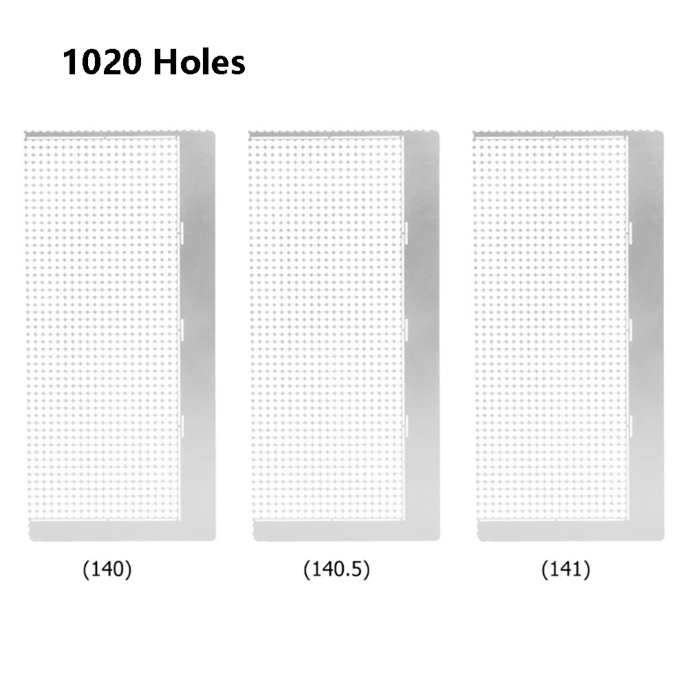1020 Holes Stainless Steel Diamond Mesh Ruler 5D Diamond Painting Ruler Drawing Ruler Diamond Painting Tool Accessories