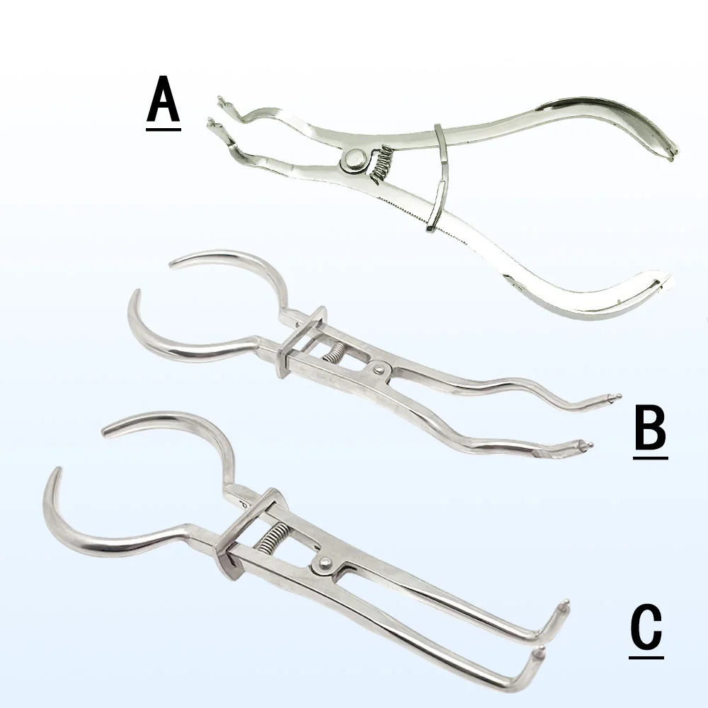 Stainless Steel Rubber Dam Clamp Forceps for Endodontic Restorative Dental Procedures Matrix Separation Tools