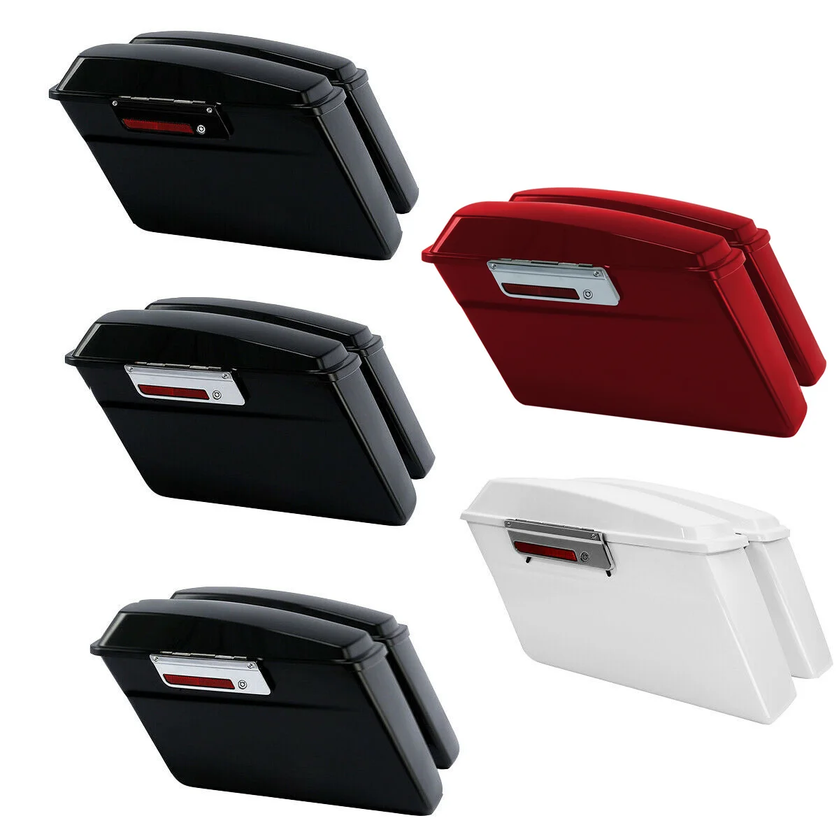 Hard Saddlebags For Harley Touring Road King Street Electra Glide 1994-2013 Motorcycle