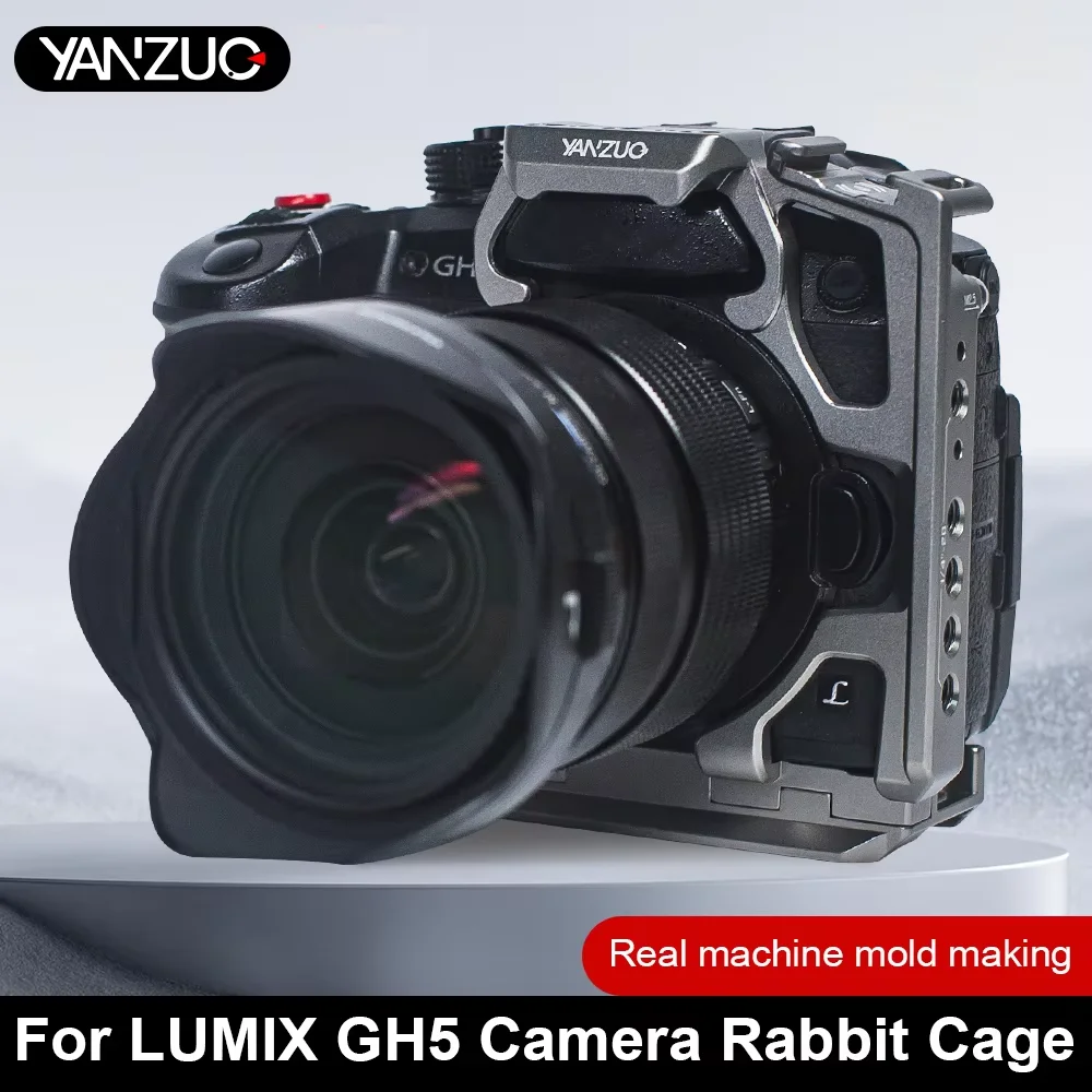 YANZUO Metal Protective Frame for LUMIX GH5 Camera Rabbit Cage Gh5 Stabilizer Expansion for Horizontal & Vertical Shooting