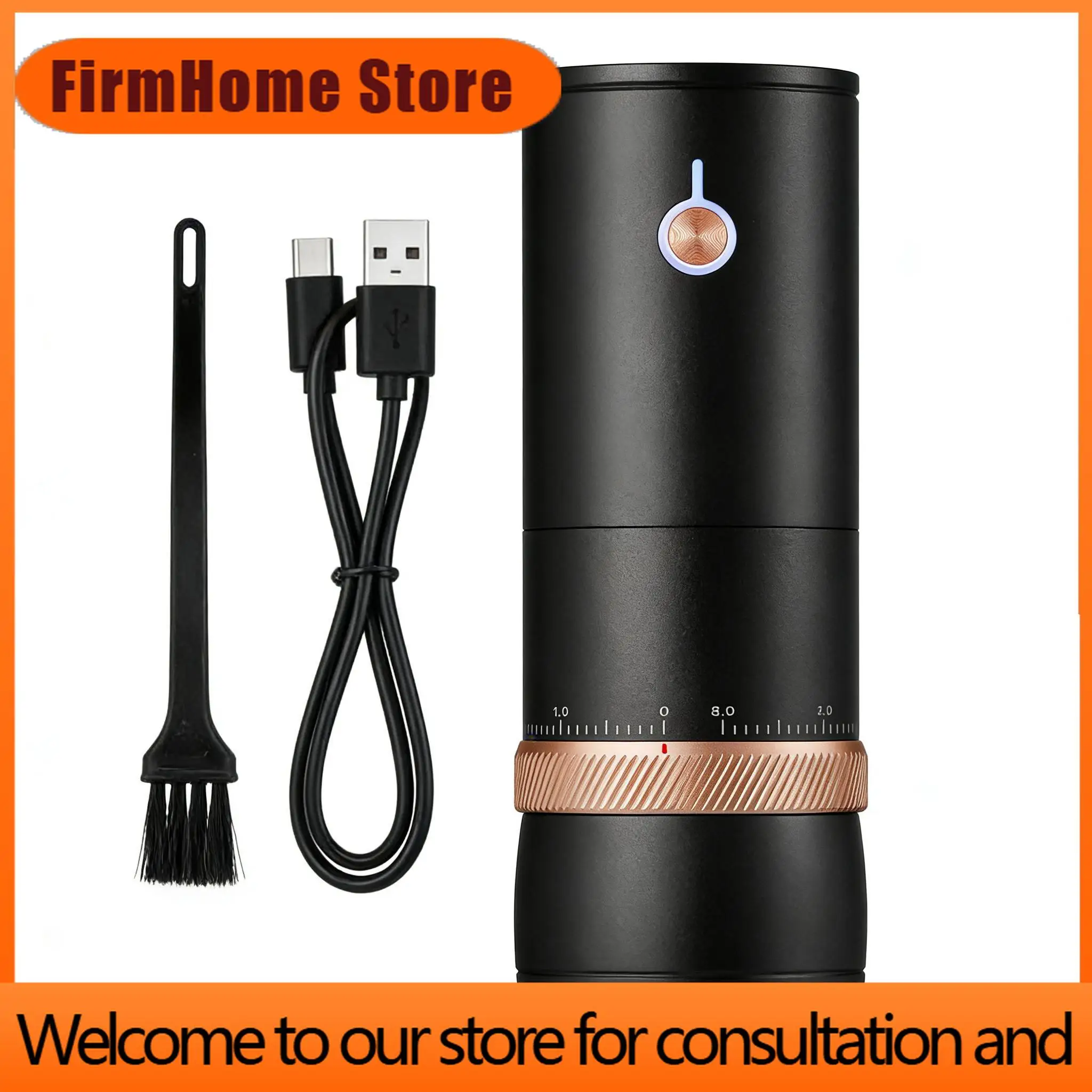 FirmHome StoreHot Selling Portable Coffee Grinders USB Rechargeable Electric Burr Coffee Bean Grinder For Camping