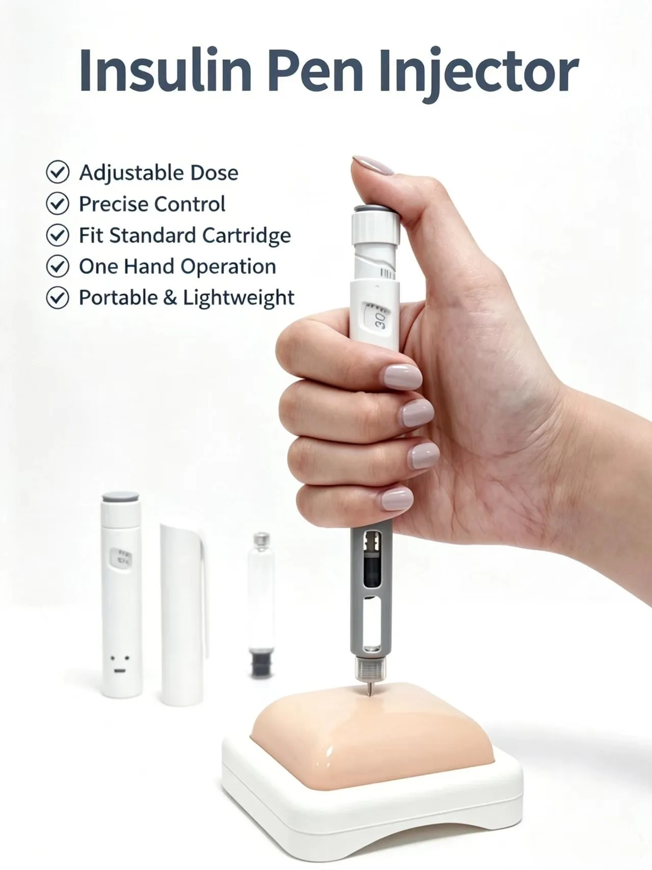Insulin Syringe Pen 10 Pack, Disposable Magic Injection Handle Pen, Fitting with Assorted Colors