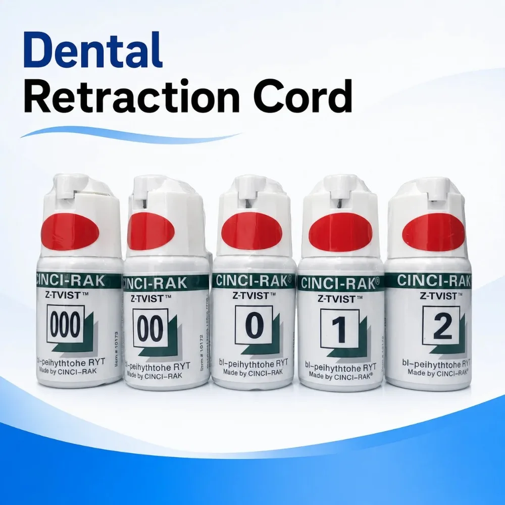 Disposable Knit Cotton Dental Retraction Cord Gingival Thread for Crown Impression Dentist Clinic Restoration Supply