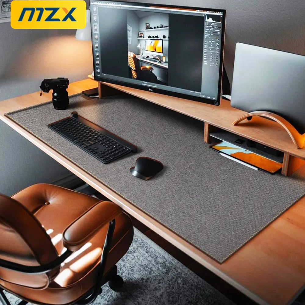 MZX Mouse Pad Linen Cotton Office Desk Pads Cushion Waterproof Anti-slip Gaming Mice Mat PC Computer Laptop Game Accessories