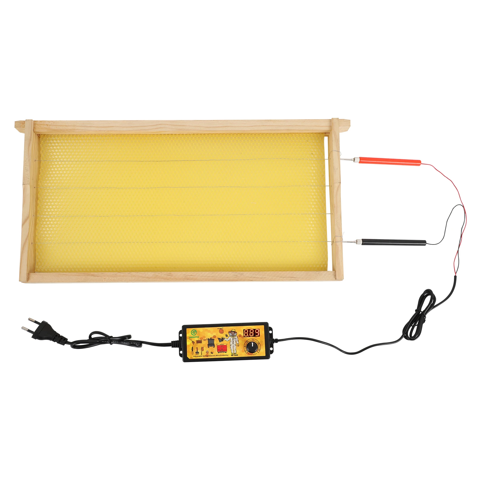 Electric Embedder Heating Device Digital Display Temperature Adjustable Beehive Frame Wire Embedder Beekeeping Apiculture Tools