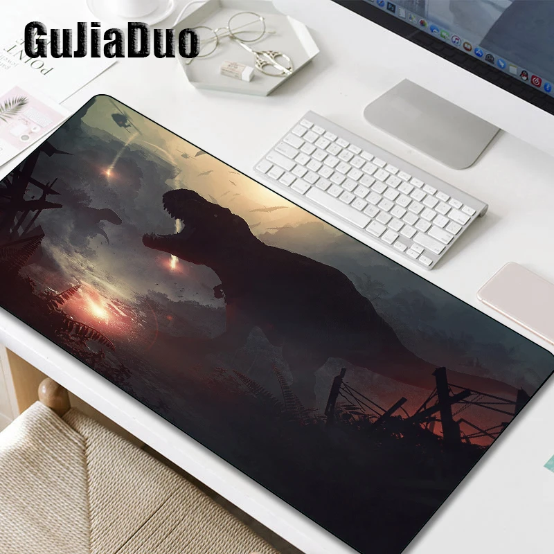 400x900 Extra Large Dinosaur Pattern Mouse Pad Rubber Non-slip Waterproof Notebook Table Pad Gaming Accessories Art Mousepad Rug