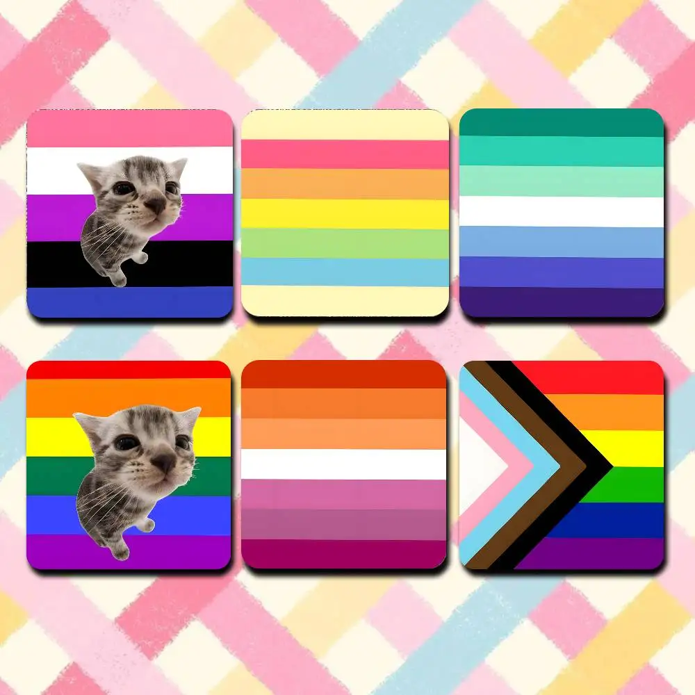 LGBT Rainbow Flag Gay Lesbian Refrigerator Magnets Cute Cartoon Magnetic Personality Decorations Creative Gifts