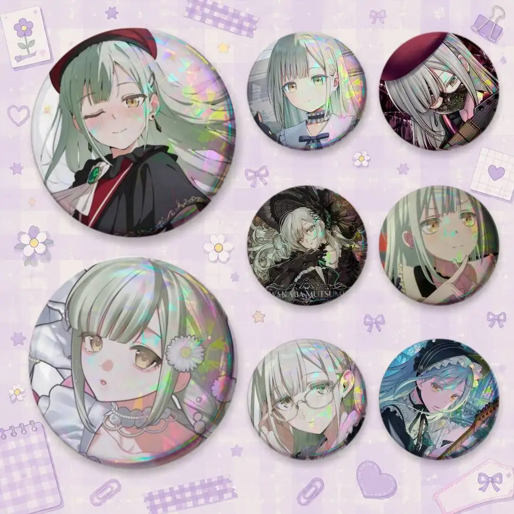 Mutsumi Wakaba AVE Mujica Brooches Cartoon Badge Pins Backpack Hat Accessories Friend Gift