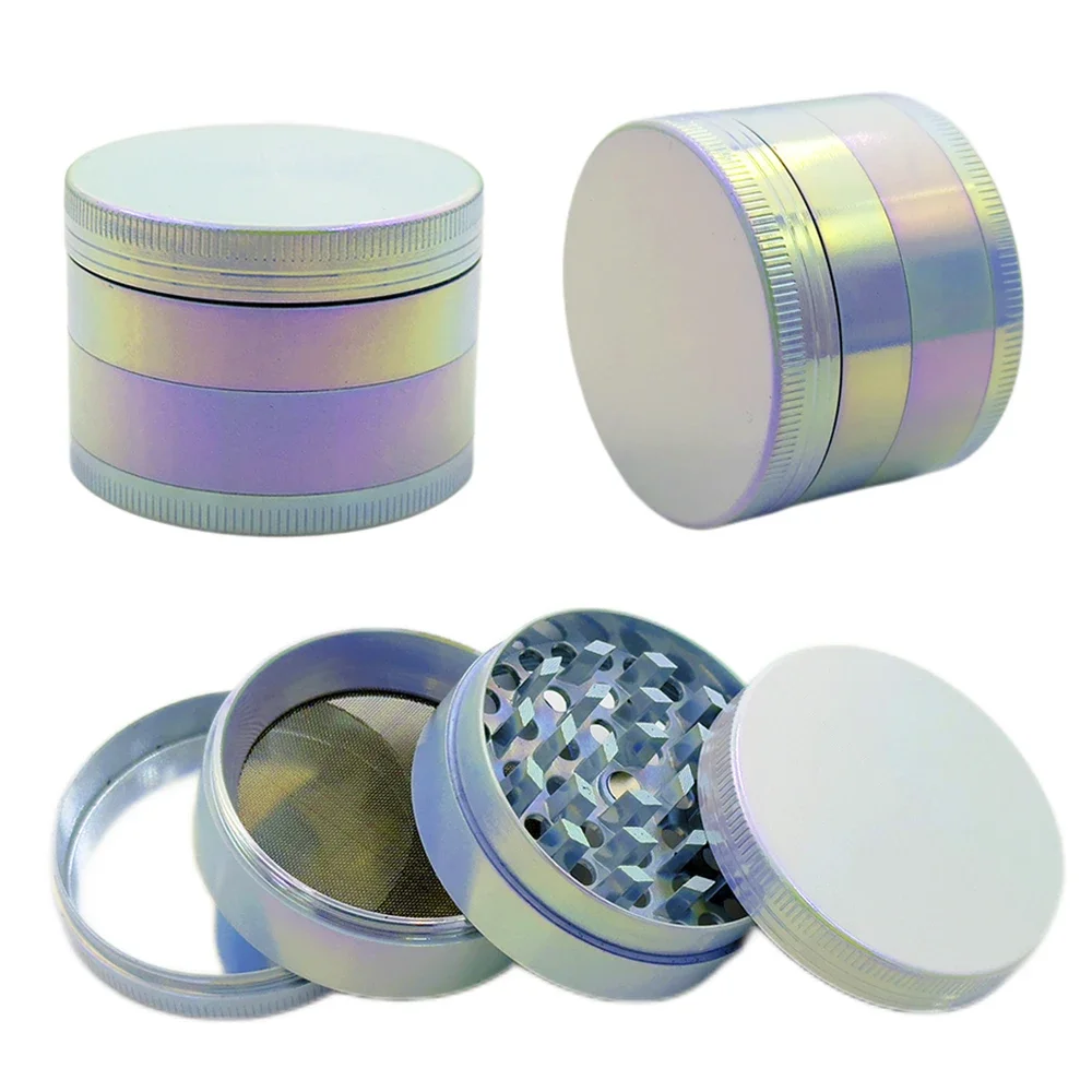 Gradient Metal Grinder 4 Layers 40mm 50mm Spice Herb Crusher Cutter Accessories