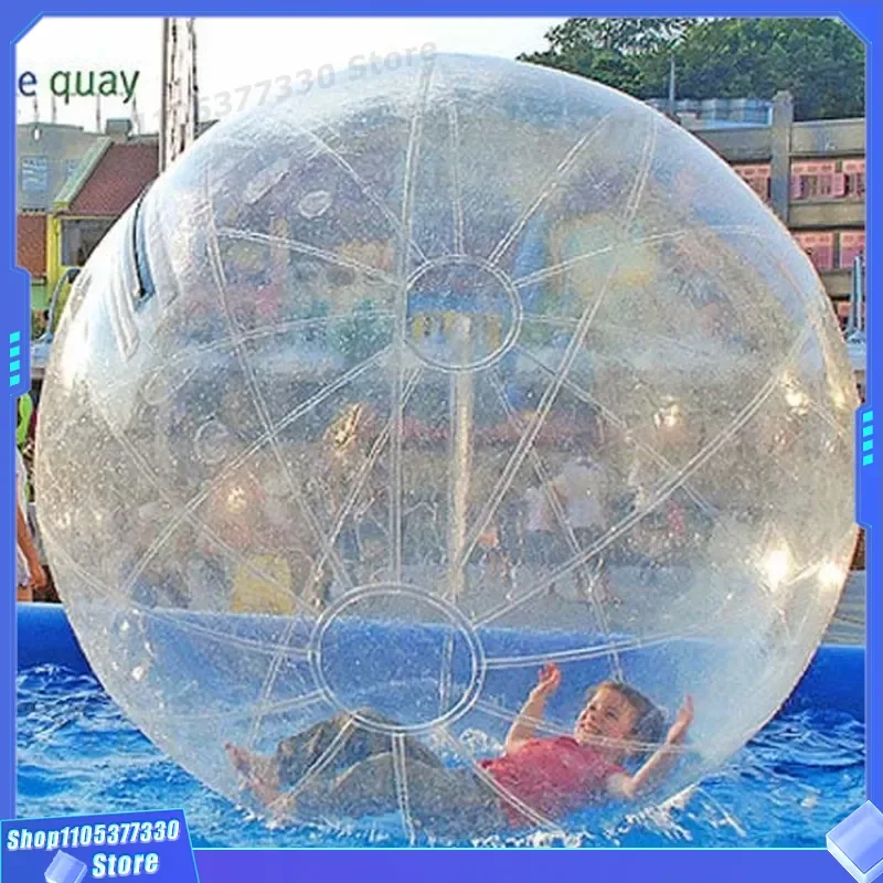 Transparent Inflatable Water Walking Ball Colorful Bumper Zorb Sphere For Lake Pool Outdoor Fun Activity Human Hamster Roller