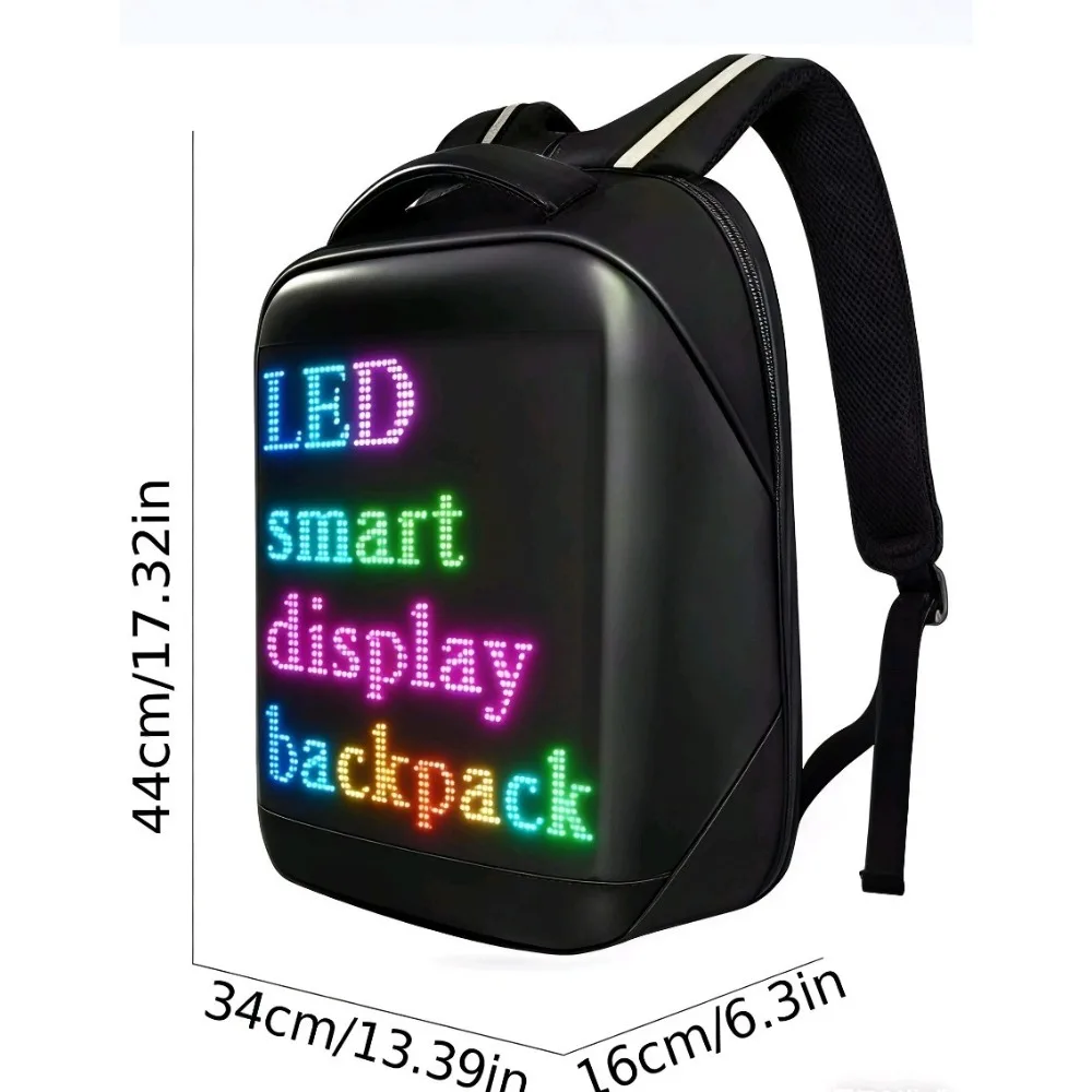 LED Advertising Smart Backpack App Control Outdoor Display Screen Backpack