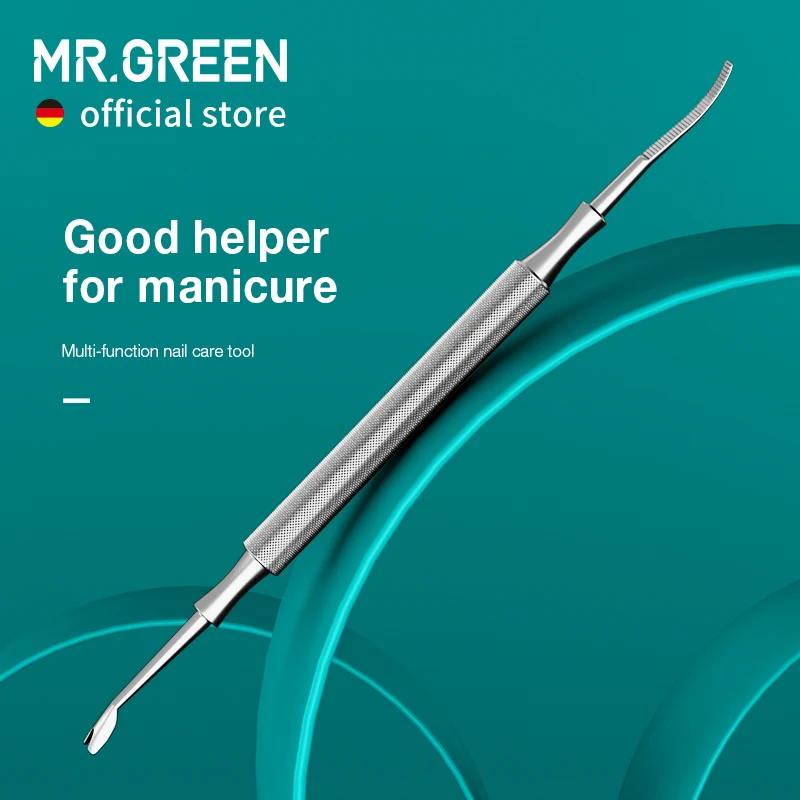 MR.GREEN Multi-Function Nail Care Tools Cuticle Pusher Nail Dirt Cleaner Double Headed Design Pry Up Nails Cuticle Trimmer