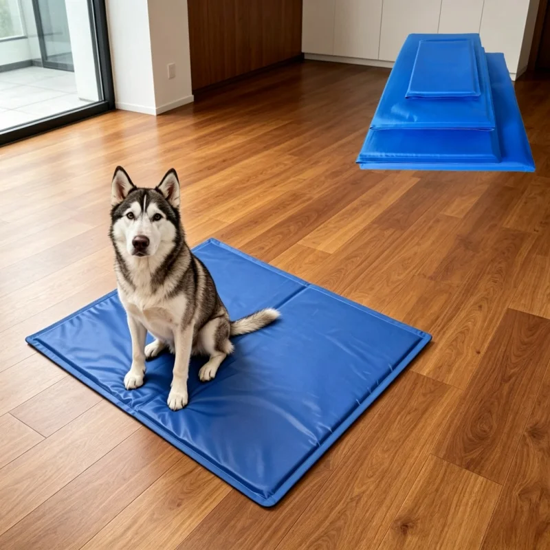 Pet Cooling Mat Ice Bed Cushion Summer Cooler Sleeping Pad Gel Sponge Heat Relief for Dogs Cats Wear Resistant Pet Supplies