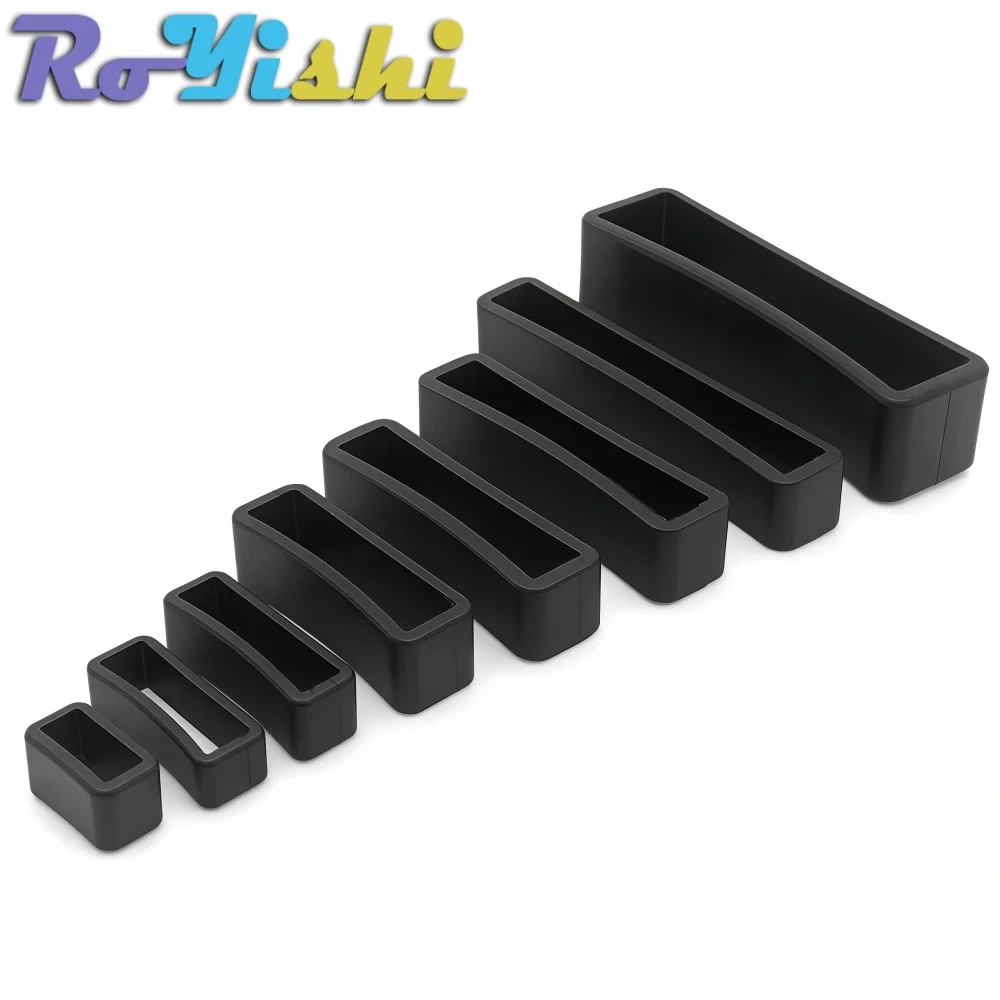 10-50pcs/pack Plastic Belt Loop Keeper Square Loop Leather Belt Buckle Harness Backpack Straps Black