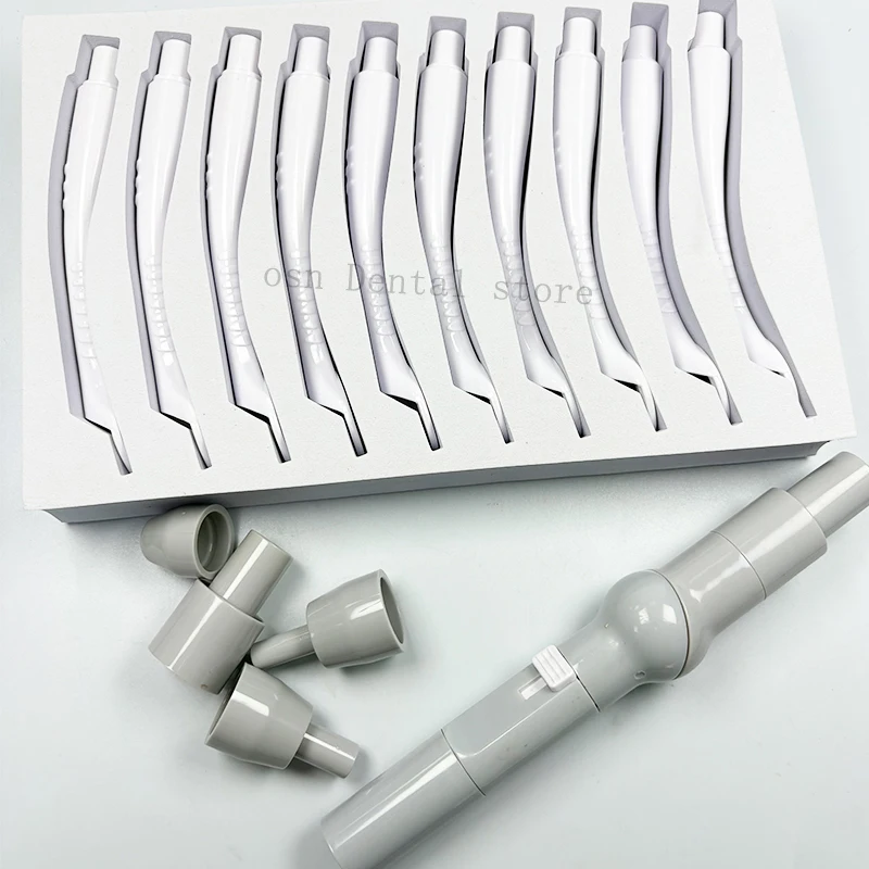 1Set 121℃ Autoclavable Dental Strong Suction Mouth Mirror Endoscopy With 10 Mouth Lenses 1 Conversion Head And 4 Different Inter