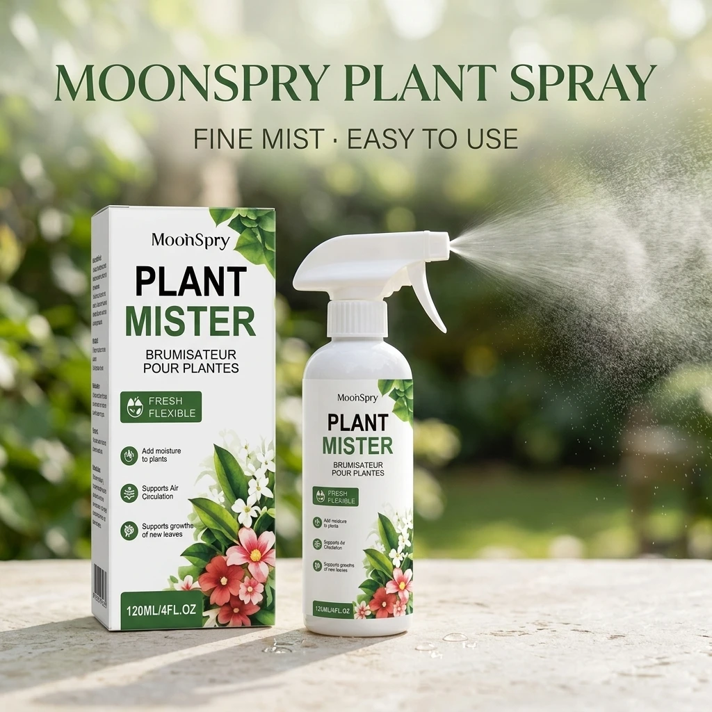 Moonspry Plant Spray Moisturize Promote Nutrient Absorption Supports New Leaves Growths Plant Foliar Brightening Nutrient Spray