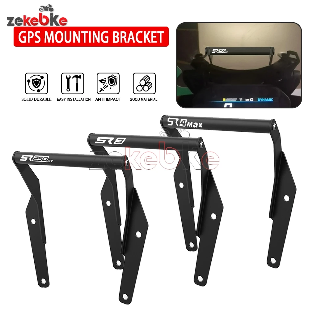 FOR VOGE SR 3 4 SR3 400SR4 SR4 300 250 400 SR250GT SR4Max  Motorcycle CNC Handlebar Mirror Mobile Phone GPS Stand Bracket Holder
