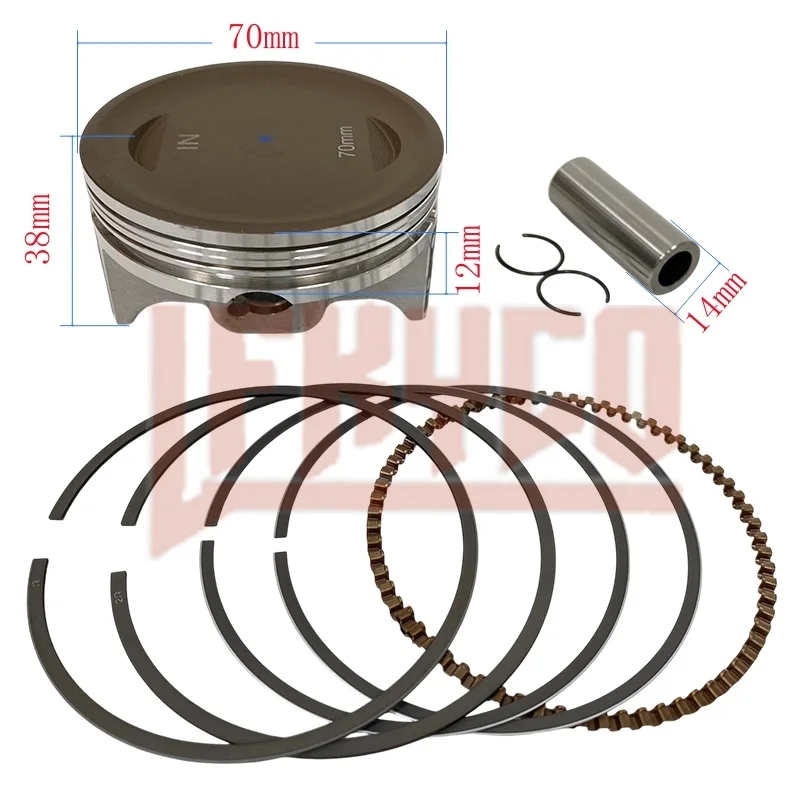 Motorcycle 70mm Big Bore Piston Rings Kit Motor for Honda XR150 CBF150 Upgrade CBF185 CBF200 XR200 233cc Modified Engine Parts
