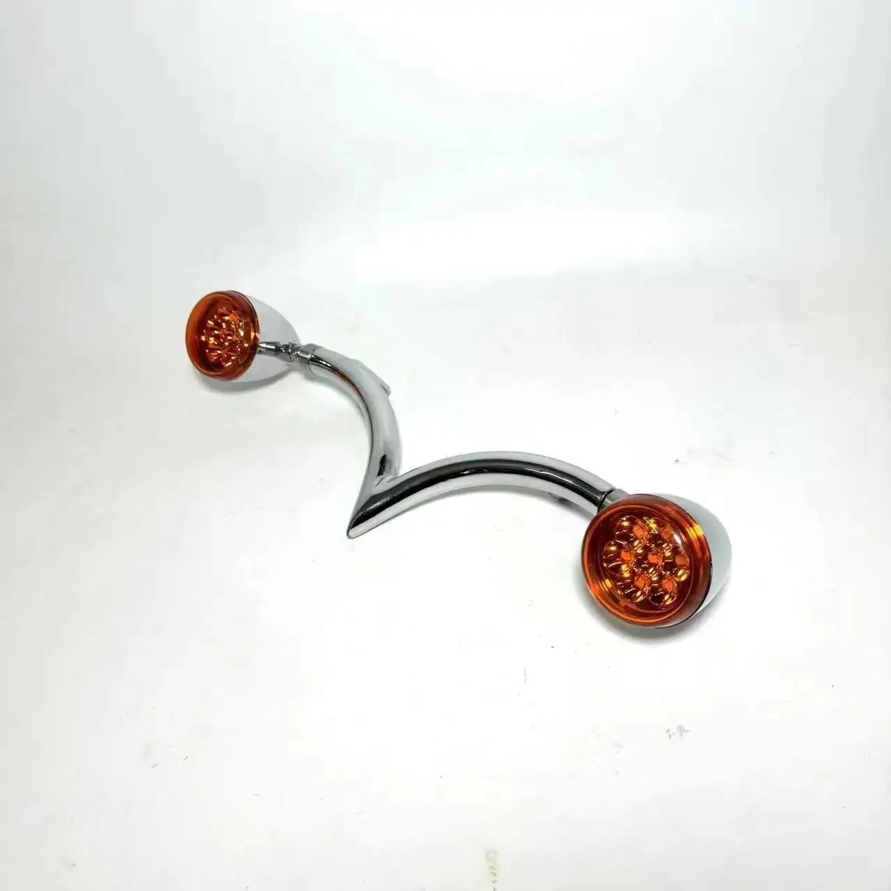 Motorcycle Rear Turn Signals Indicators LED Brake Lights V-Shaped for Harley Road King Heritage Softail Classic Deluxe Light
