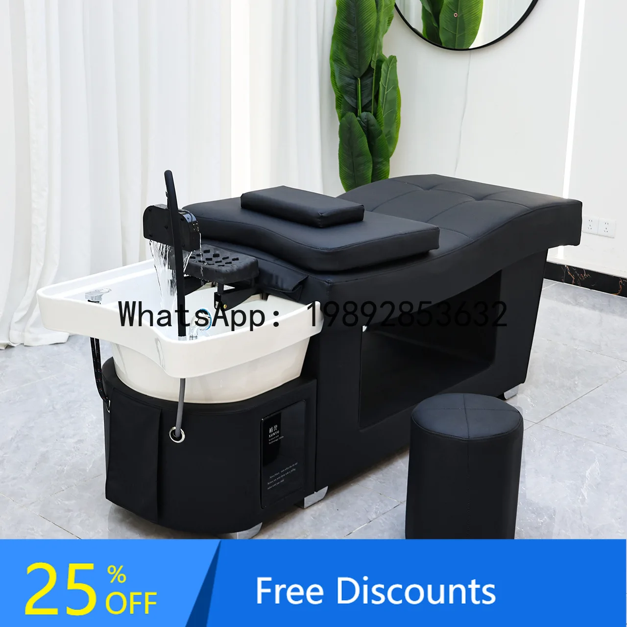 Head Therapy Shampoo Bed Hair Salon Water Circulation Steaming Bed Beauty Salon Special Hair Care Massage Ear Cleaning Bed
