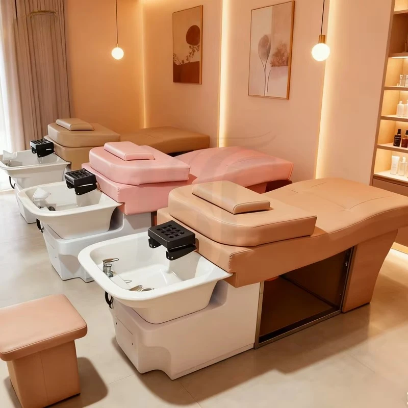 Constant Temperature Water Circulation Head Spa Shampoo Bed Treatment Ear Cleaning Steam Massage Therapy Shop Dedicated Thai Bed
