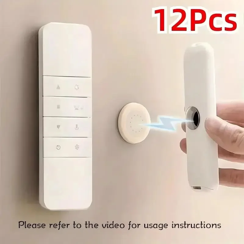 Magnetic Adhesive Remote Control Holder, Wall Mount Strong Hold TV Remote Storage Organizer for Home and Office
