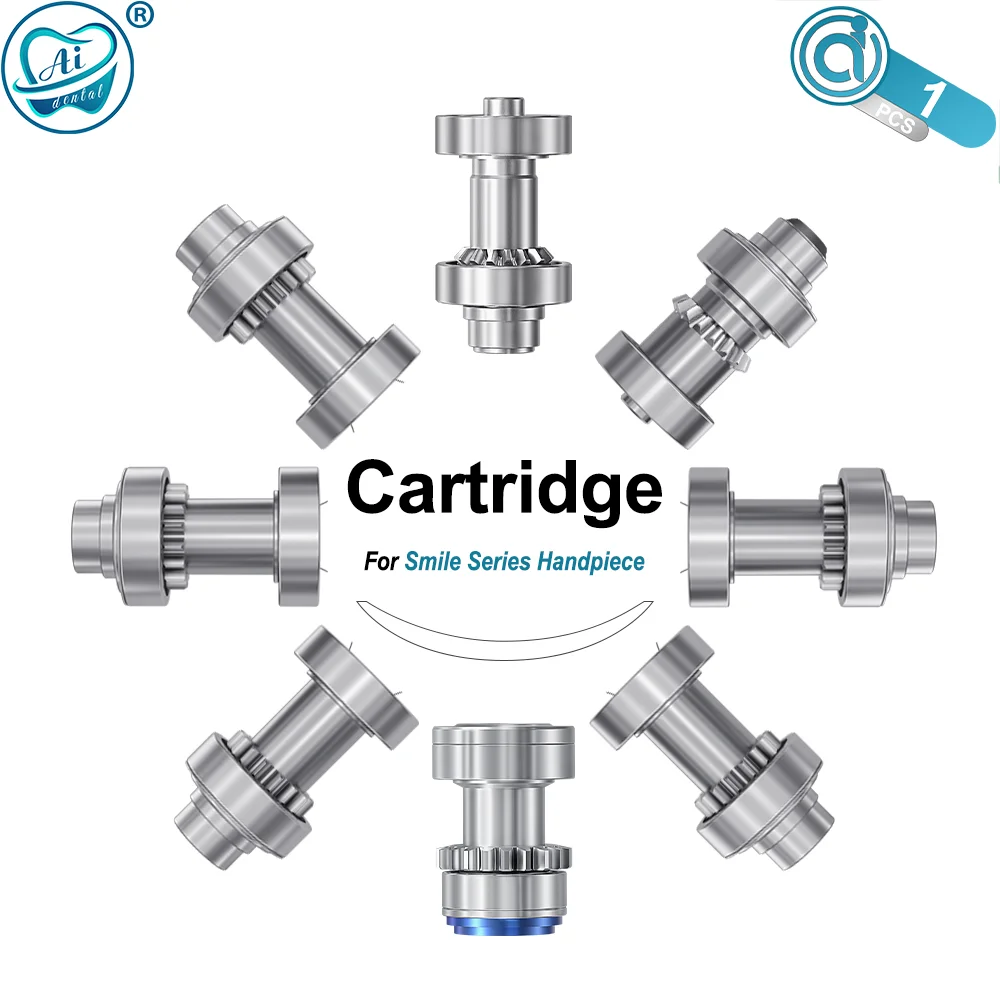 Dental New Design Cartridge Only for Smile Series 1:5/1:1/4:1/20:1 Contra Angle Low Speed Handpiece Rotor Replacement Parts
