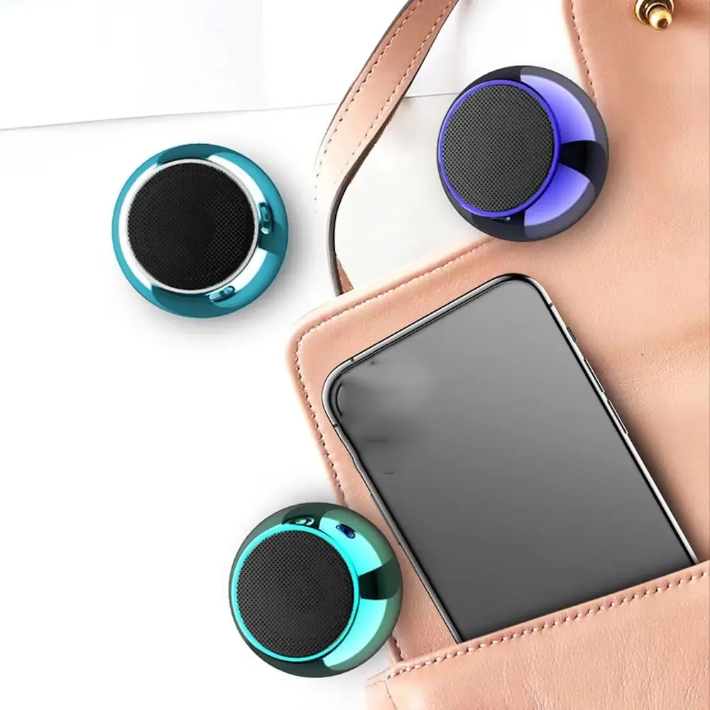 with RGB Lighting Mini Bluetooth Speaker 2-in-1 High Sound Wireless Sound Box Quality Magnetic Portable Subwoofer Travel Outdoor