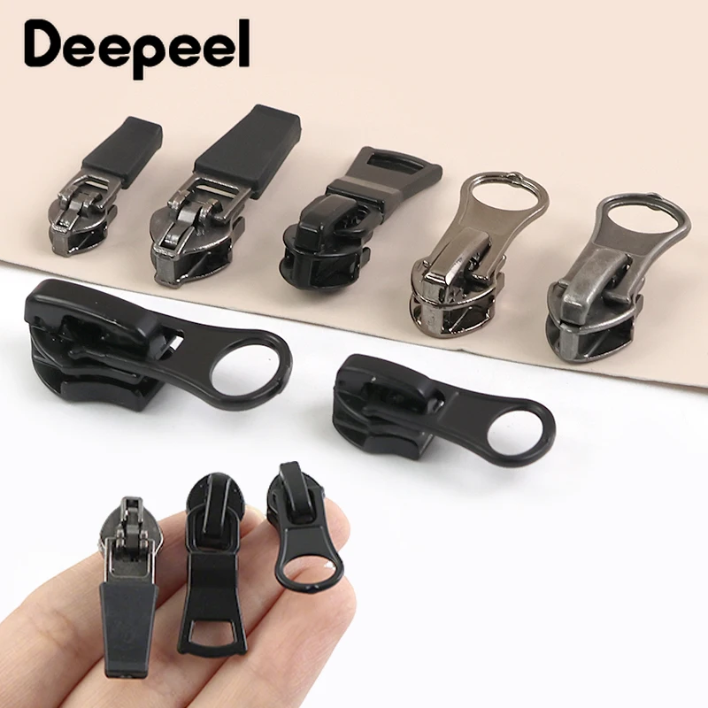 10Pcs 3#5#8#10# Reversed Zipper Puller for Nylon Zippers Tape Tent Jacket Waterproof Zip Slider Bag Closure Sewing Accessories