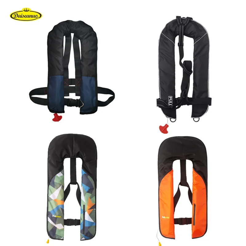 Daiseanuo Manual Automatic Inflatable Life Jacket for Adult 100N 150N Life Vest for Sailing Boating Professional PFD CE Approved