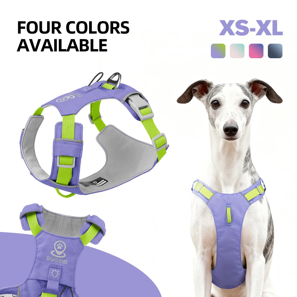 Lightweight Quick Dry Water Resistant Reflective Anti-Pull Dog Harness Adjustable Outdoor Walking Vest For Small Medium Dogs