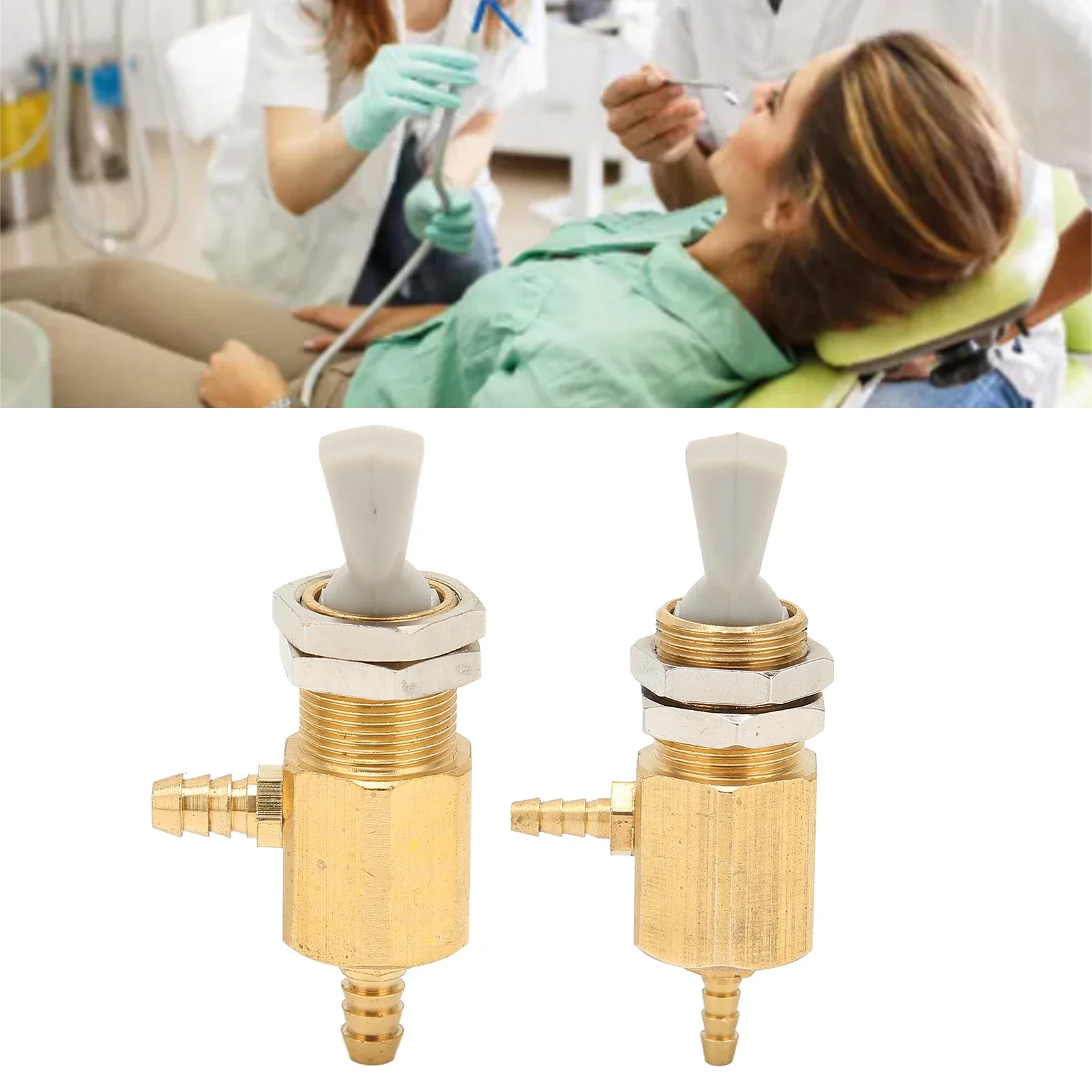3mm/5mm Professional Metal Dental Pulldown Switch Valve Toggle for Dental Chair Unit Water Bottle Spare Parts Repair Replacement