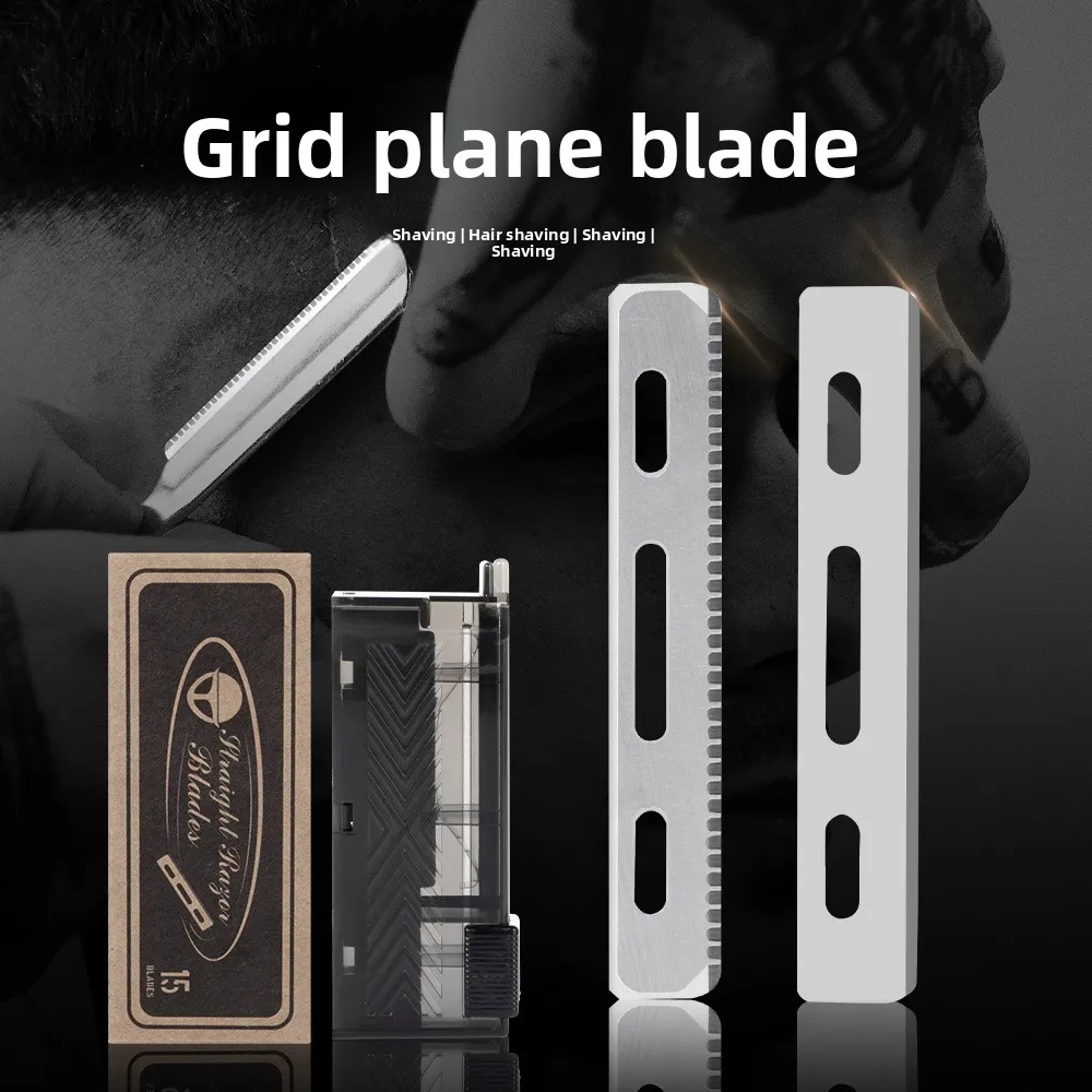 15pcs/Box Men Shaving Razor Blades Professional Barber Stainless Steel Replacement Single Side Shaver Mesh Safety Razor Knives